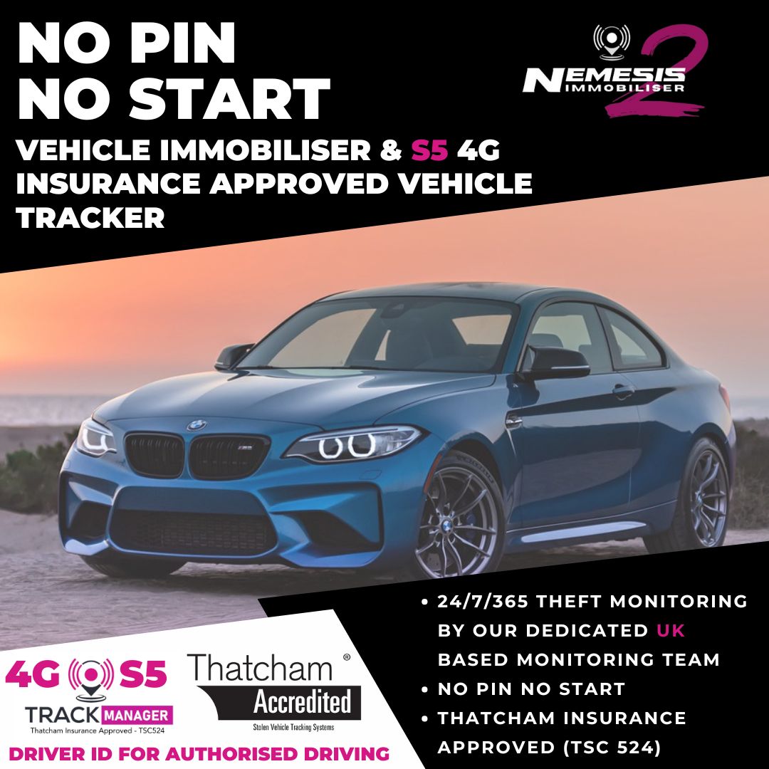 Nemesis 2 Immobiliser & 4G Insurance Approved S5 Tracker