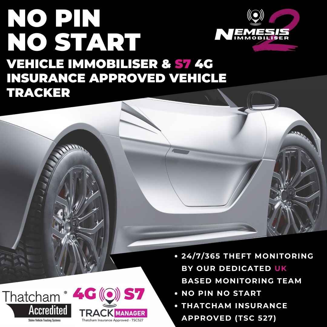 Nemesis 2 Immobiliser & 4G Insurance Approved S7 Tracker