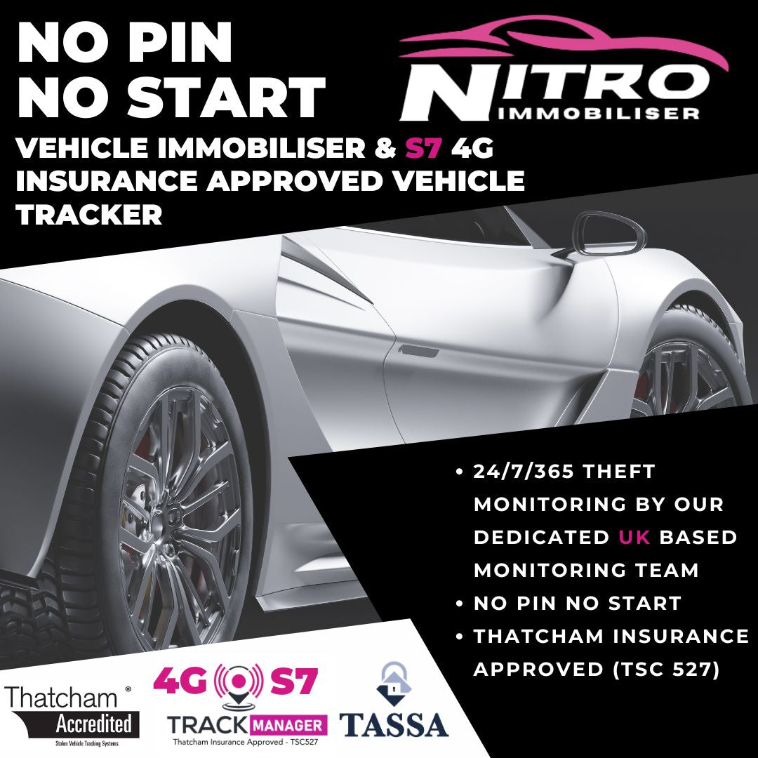 Nitro Immobiliser & 4G Insurance Approved S7 Tracker